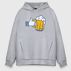 Мужское худи оверсайз Beer like