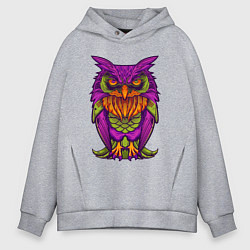 Мужское худи оверсайз Purple owl