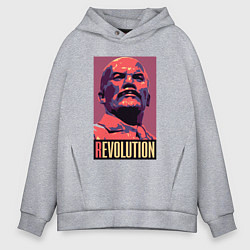 Мужское худи оверсайз Lenin revolution