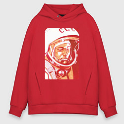 Мужское худи оверсайз Gagarin in red