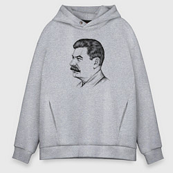 Мужское худи оверсайз Сталин в профиль