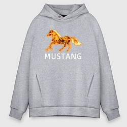 Мужское худи оверсайз Mustang firely art