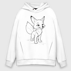 Мужское худи оверсайз Добрый лисенок