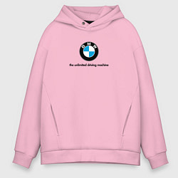 Мужское худи оверсайз BMW the unlimited driving machine
