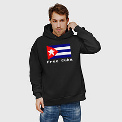 Толстовка оверсайз мужская Free Cuba, цвет: черный — фото 2