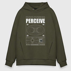 Мужское худи оверсайз Perceive streetwear