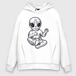 Мужское худи оверсайз Baby alien