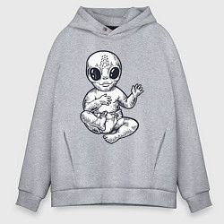 Мужское худи оверсайз Baby alien