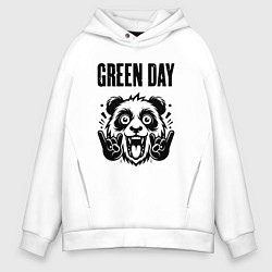 Мужское худи оверсайз Green Day - rock panda