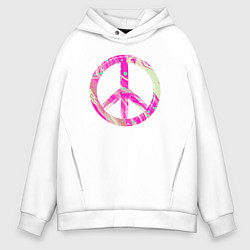 Мужское худи оверсайз Pink peace