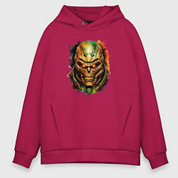 Мужское худи оверсайз Doom slayer skull