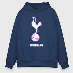 Мужское худи оверсайз Tottenham FC в стиле glitch