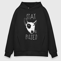Мужское худи оверсайз Stay dog pissed