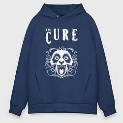 Толстовка оверсайз мужская The Cure rock panda, цвет: тёмно-синий