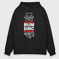 Толстовка оверсайз мужская Rum DMC, цвет: черный