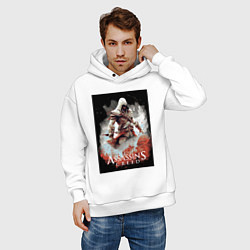 Толстовка оверсайз мужская Assassins creed poster, цвет: белый — фото 2