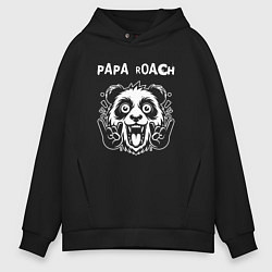 Мужское худи оверсайз Papa Roach rock panda