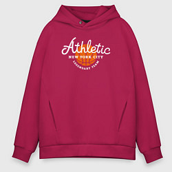 Толстовка оверсайз мужская Athletic basketball, цвет: маджента