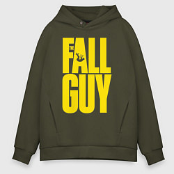 Мужское худи оверсайз The fall guy logo