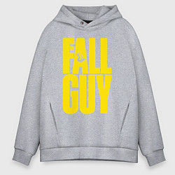 Мужское худи оверсайз The fall guy logo