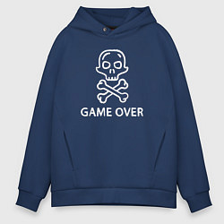 Мужское худи оверсайз Game over inscription