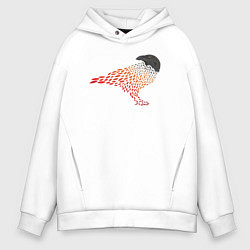 Толстовка оверсайз мужская Crow, цвет: белый