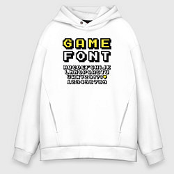 Мужское худи оверсайз Game font