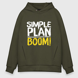 Мужское худи оверсайз Simple plan - boom