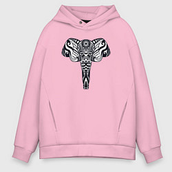 Мужское худи оверсайз Ethnic elephant