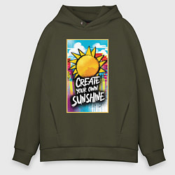 Мужское худи оверсайз Create your own sunshine