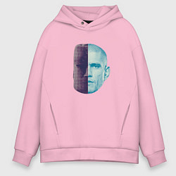 Толстовка оверсайз мужская Алекс Перейра, цвет: светло-розовый