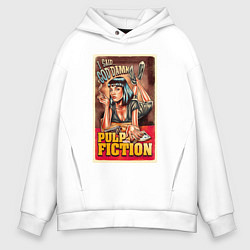 Толстовка оверсайз мужская Криминальное чтиво - Ума, цвет: белый