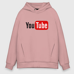 Мужское худи оверсайз You tube logo