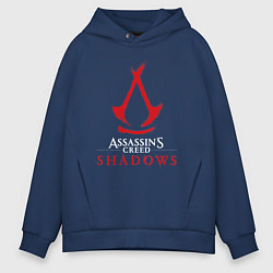 Мужское худи оверсайз Assassins creed shadows logo