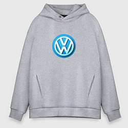 Мужское худи оверсайз Volkswagen logo blue