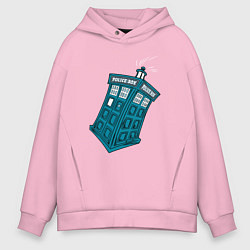 Мужское худи оверсайз Adventure tardis