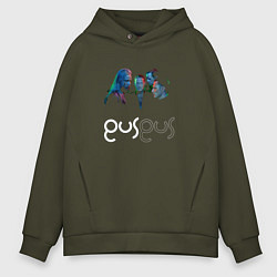 Мужское худи оверсайз Gus Gus - A band