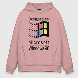 Мужское худи оверсайз Разработанный для windows 98