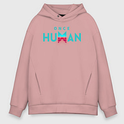 Мужское худи оверсайз Once human logo