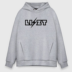 Толстовка оверсайз мужская Ференц Лист чёрный, цвет: меланж