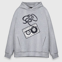 Мужское худи оверсайз Аудиокассета