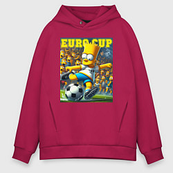 Мужское худи оверсайз Euro cup - Bart Simpson
