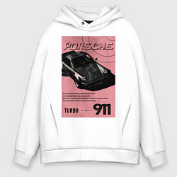 Мужское худи оверсайз Porsche 911 авто