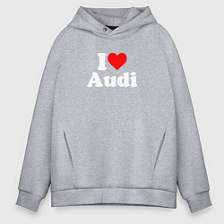 Мужское худи оверсайз I love Audi