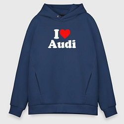 Мужское худи оверсайз I love Audi