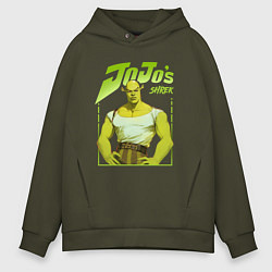 Толстовка оверсайз мужская JoJo - Shrek, цвет: хаки