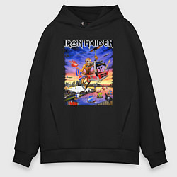 Мужское худи оверсайз Iron Maiden rock band