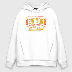 Мужское худи оверсайз New York Brooklyn
