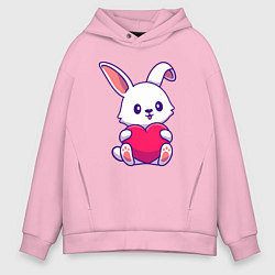 Мужское худи оверсайз Heart rabbit