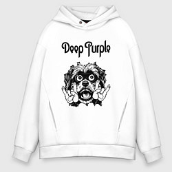 Мужское худи оверсайз Deep Purple - rock dog